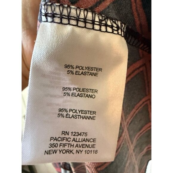 Jones New York women’s size small red and dark blue blouse - Picture 6 of 8